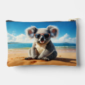 Koala am Sandstrand Zubehörtasche (Rückseite)