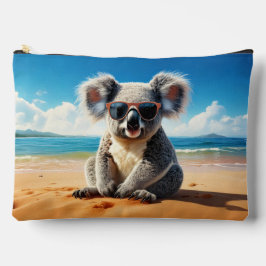 Koala am Sandstrand Zubehörtasche