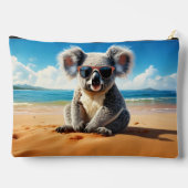 Koala am Sandstrand Zubehörtasche (Rückseite)