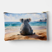 Koala am Sandstrand Zubehörtasche (Rückseite)