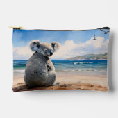 Koala am Sandstrand Zubehörtasche (Vorderseite)