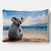Koala am Sandstrand Zubehörtasche (Vorderseite)