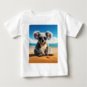 Koala an einem sandigen Strand Baby T-shirt