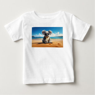Koala an einem sandigen Strand Baby T-shirt