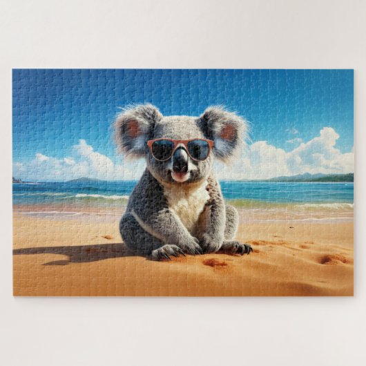 Koala an einem sandigen Strand Puzzle (Horizontal)