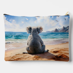 Koala an einem sandigen Strand Zubehörtasche