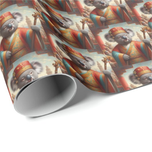 Koala Ancient China Geschenkpapier (Rolleneckpunkt)