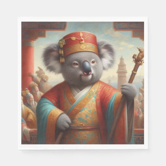 Koala Ancient China Serviette (Vorderseite)