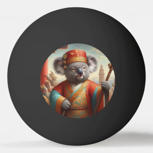 Koala Ancient China Tischtennisball (Vorderseite)