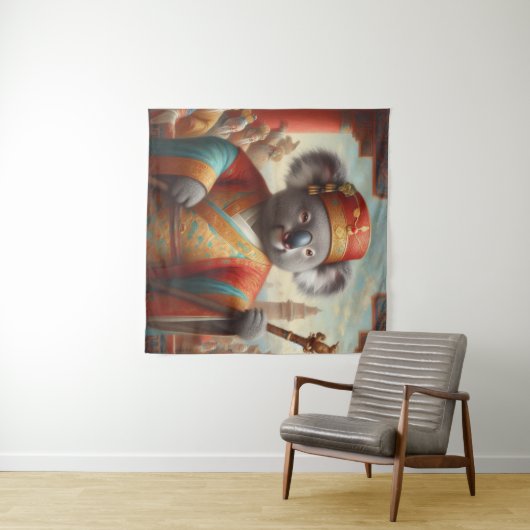 Koala Ancient China Wandteppich (Beispiel (Horizontal))