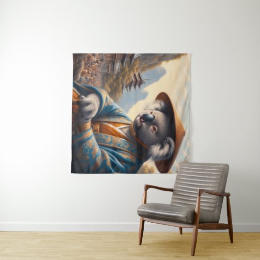 Koala Ancient Japan Wandteppich (Beispiel (Horizontal))