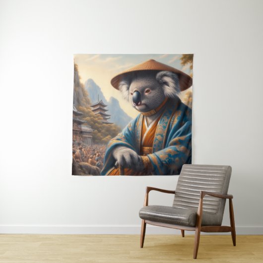 Koala Ancient Japan Wandteppich (Beispiel)