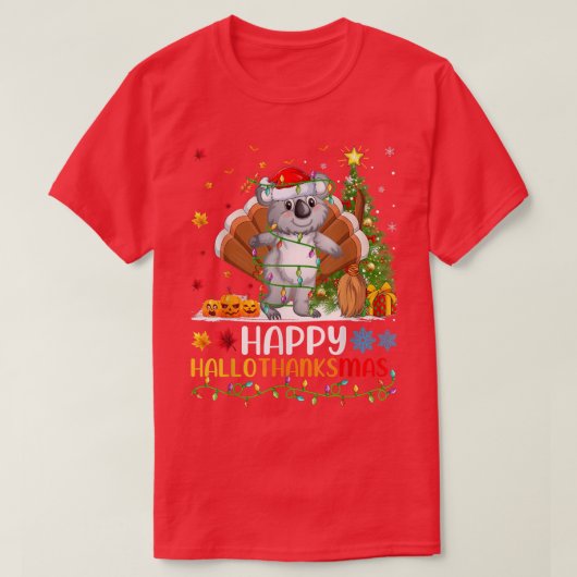 Koala Animal Lover Funny Happy Koala HelloDankeMa T-Shirt (Design vorne)