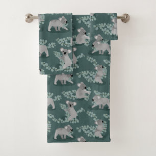 Koala-Ansammlung Badhandtuch Set
