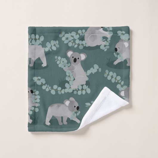 Koala-Ansammlung Badhandtuch Set (Waschlappen)