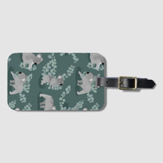 Koala-Ansammlung Gepäckanhänger (Vorderseite (Horizontal))