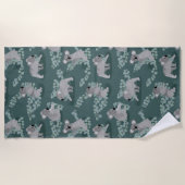 Koala-Ansammlung Strandtuch (Vorderseite)