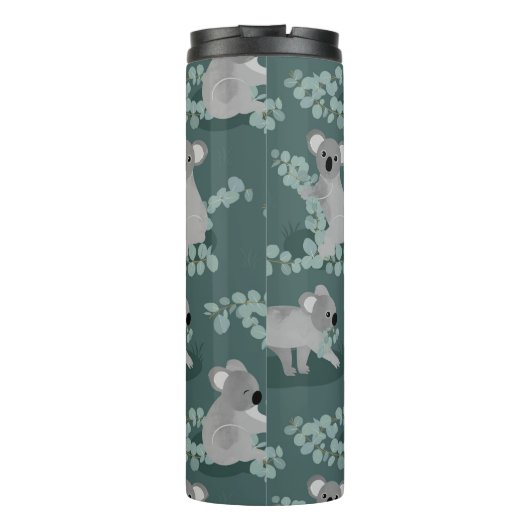 Koala-Ansammlung Thermosbecher (Rückseite)