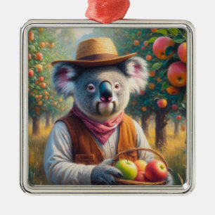 Koala Apple Orchard Ornament Aus Metall