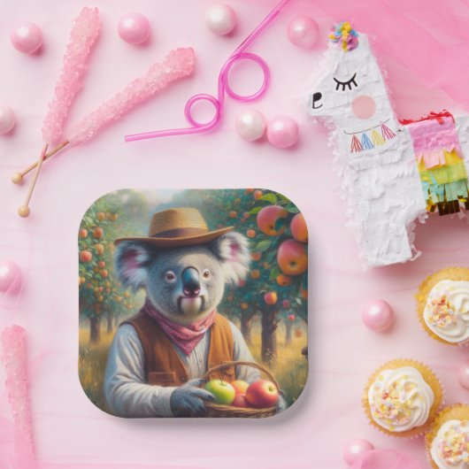 Koala Apple Orchard Pappteller (Party)