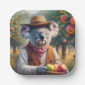 Koala Apple Orchard Pappteller (Vorderseite)