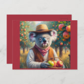 Koala Apple Orchard Postkarte (Vorne/Hinten)