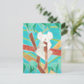 Koala-Aquarellkunst Postkarte (Stehend Vorderseite)