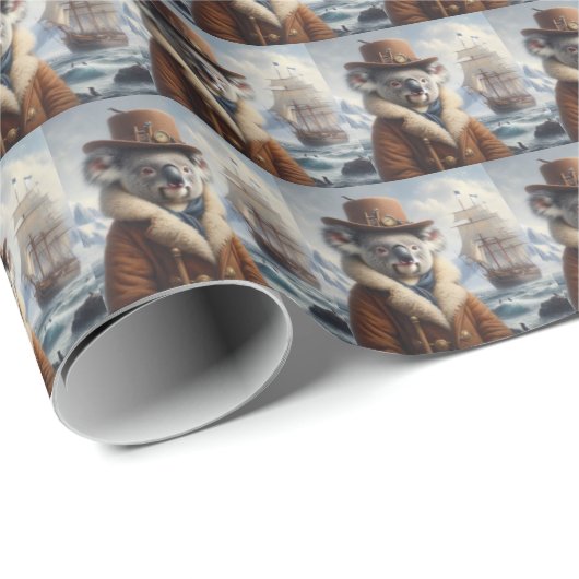 Koala Arctic Explorer Geschenkpapier (Rolleneckpunkt)