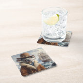 Koala Arctic Explorer Rechteckiger Pappuntersetzer (Vor Ort)