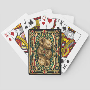 Koala, Art Deco Wildtiere Spielkarten