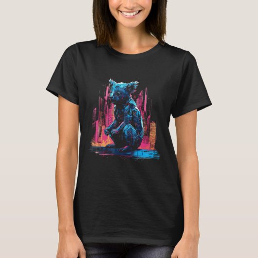 Koala Artwork - Architecture Animal Motif Art Anim T-Shirt (Vorderseite)