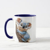 Koala auf Baumstamm Tasse (Links)
