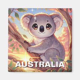 Koala auf dem Baum Australien Reisen Magnet