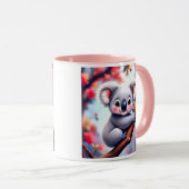 Koala auf einem Zweig im australischen Frühling. Tasse (VorderseiteRechts)