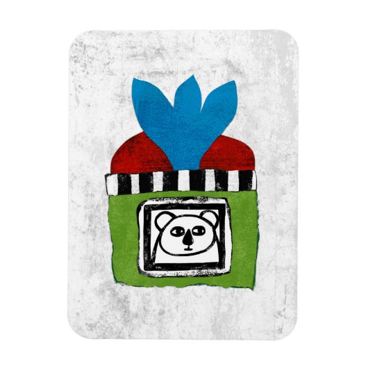 Koala Auf Zuhause Kühlschrank Magnet (Vertikal)