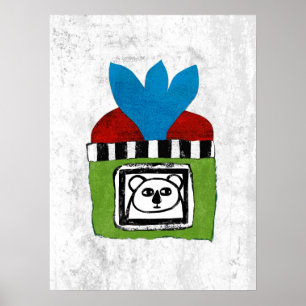 Koala auf Zuhause Poster Wall Art
