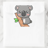 Koala-Aufkleber Quadratischer Aufkleber (Tasche)