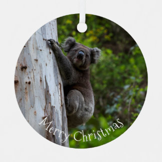 Koala Australia Merry Christmas Ornament Aus Metall