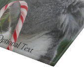Koala Australian Christmas Candy Cane Schneidebrett (Ecke)
