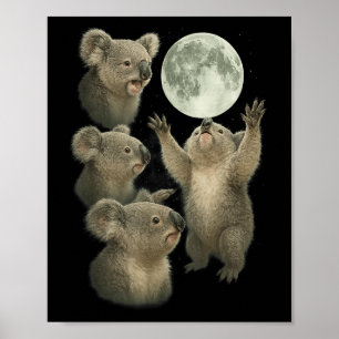 Koala Australien Tiere Tag-Shirt Lustig für Frauen Poster