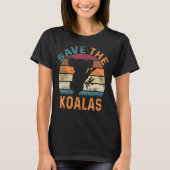 Koala Australien Tierschutz Neuseeland Australien T-Shirt (Vorderseite)