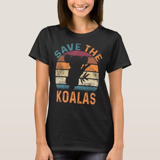 Koala Australien Tierschutz Neuseeland Australien T-Shirt (Vorderseite)