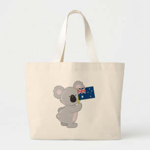 Koala Australische Flagge Jumbo Stoffbeutel