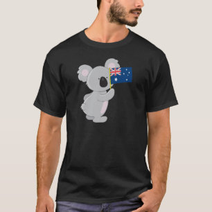 Koala Australische Flagge T-Shirt