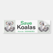 Koala - Autoaufkleber (Vorne)