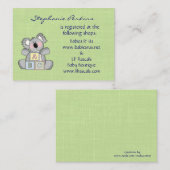 Koala Baby Registry Cards Begleitkarte (Vorne/Hinten)