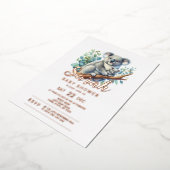 Koala Baby Shower Folieneinladung (Gedreht)