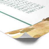 Koala Baby Shower Geburtstagsparty Seekarte Poster (Ecke)