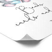 Koala Babydusche - Bücherkarten und Geschenke Poster (Ecke)