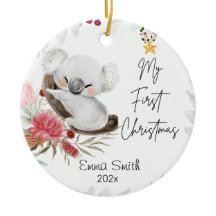 Koala Baby's First Christmas Personalisiert Orname